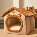 Winter Foldable Pet House Removable Washable Bed Puppy Cave Sofa Pet Bed House For Extra Small Dogs And Small And Medium Cats - Mur&Moi