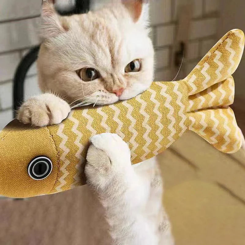 Cat Toys Fish Interactive Cat Toy Cat Chew Toy Simulation Fish Cat Pillow Kitten Exercise Kicker Toys for Indoor Cats Kitty Kit - Mur&Moi