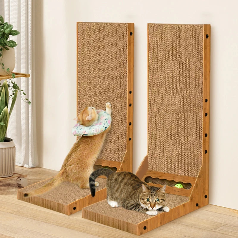 Cat scratching board vertical scratching post duarable cat scratcher high quality Corrugated cardboard Cat Scratching pad - Mur&Moi