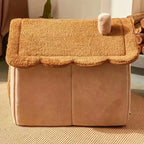 Winter Foldable Pet House Removable Washable Bed Puppy Cave Sofa Pet Bed House For Extra Small Dogs And Small And Medium Cats - Mur&Moi
