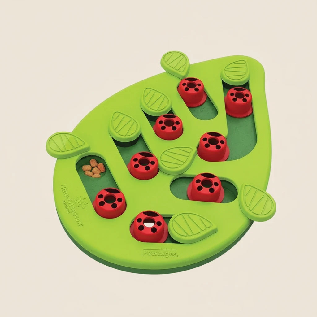 Rainy Day Puzzle & Play - Interactive Cat Treat Puzzle Cat Toys Leaks Food Cat Scratch Board - Mur&Moi