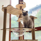 Cat Tree Sisal Rope Cat Tower Cat Scrapers Scratching Post For Cats Toys For Cat Grinding Paws Multi-Level Cat Climbing Frame - Mur&Moi