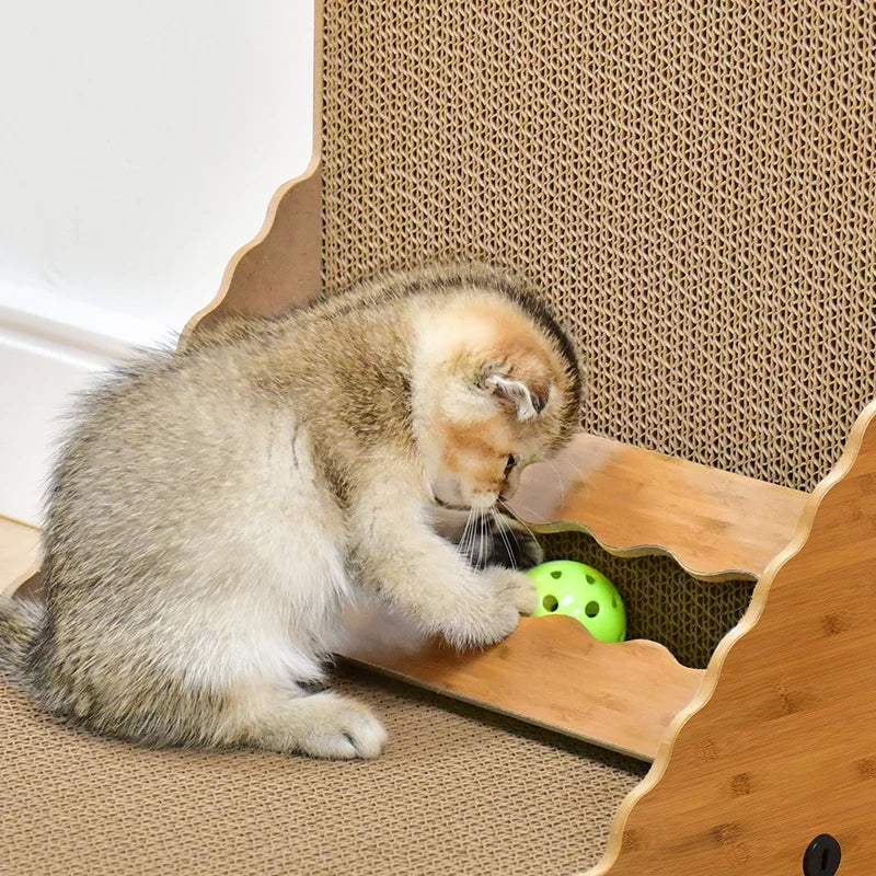 Cat scratching board vertical scratching post duarable cat scratcher high quality Corrugated cardboard Cat Scratching pad - Mur&Moi