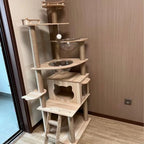 Cat Tree Sisal Rope Cat Tower Cat Scrapers Scratching Post For Cats Toys For Cat Grinding Paws Multi-Level Cat Climbing Frame - Mur&Moi